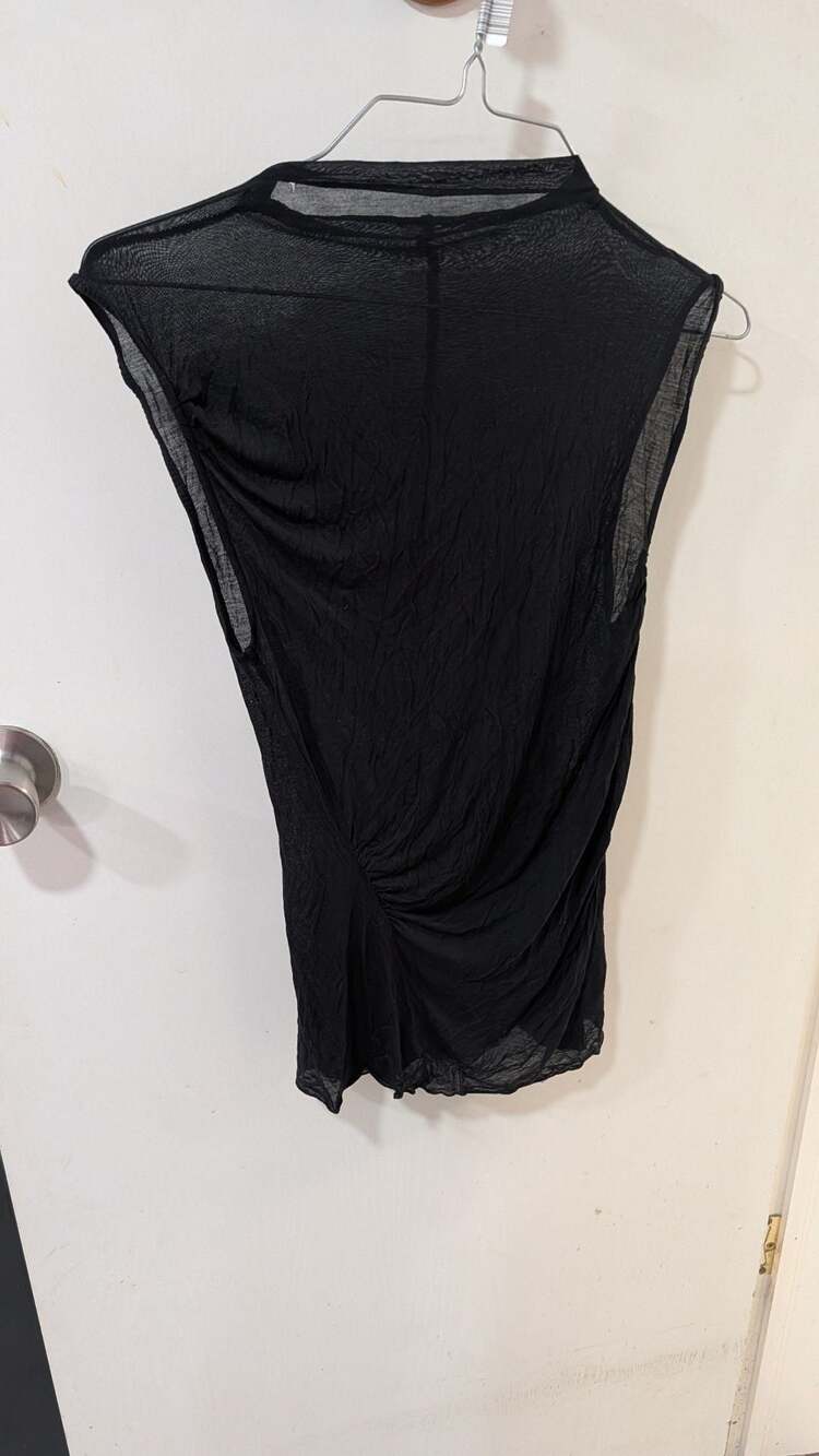 Intimately Free People Sleeveless Mesh Top Size S Black